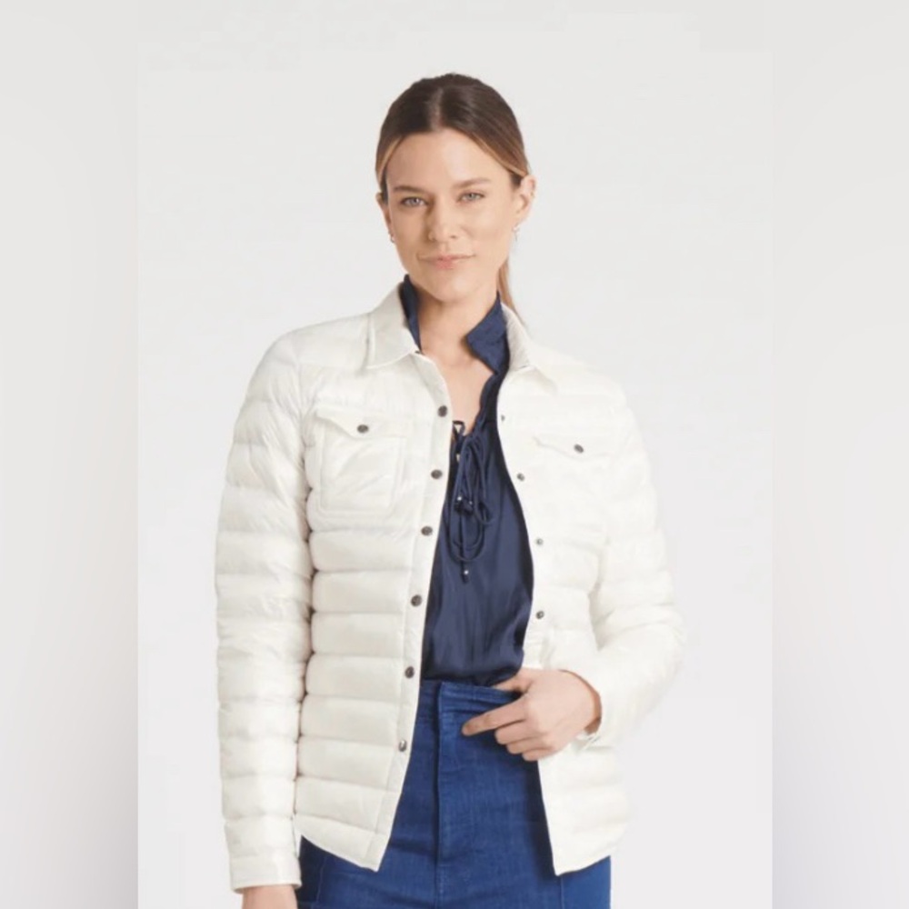 Cotes of London Harrow Royale white Down Shirt jacket women’s